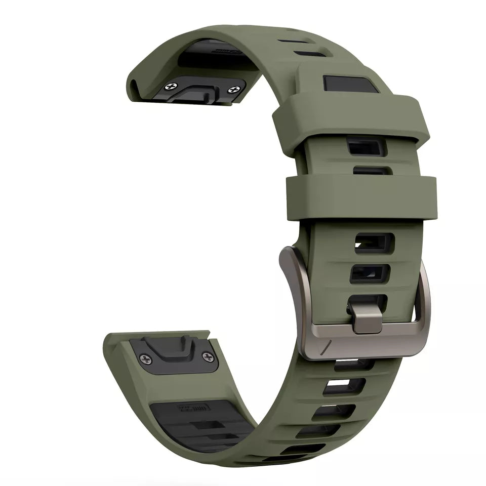 Garmin Fenix 5x / 6x Sportarmband (Grün/Schwarz)