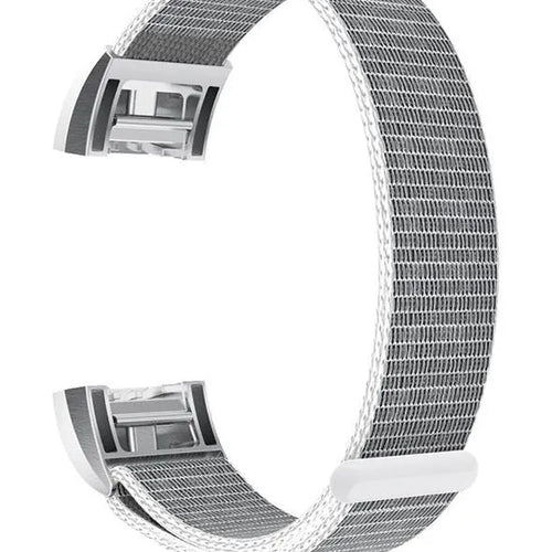 Nylon Strap, grey, without a watch, 3/4 front view