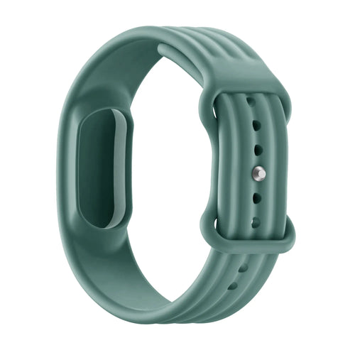 Silicone Strap 'Classic', viridian, without a watch, 3/4 front view