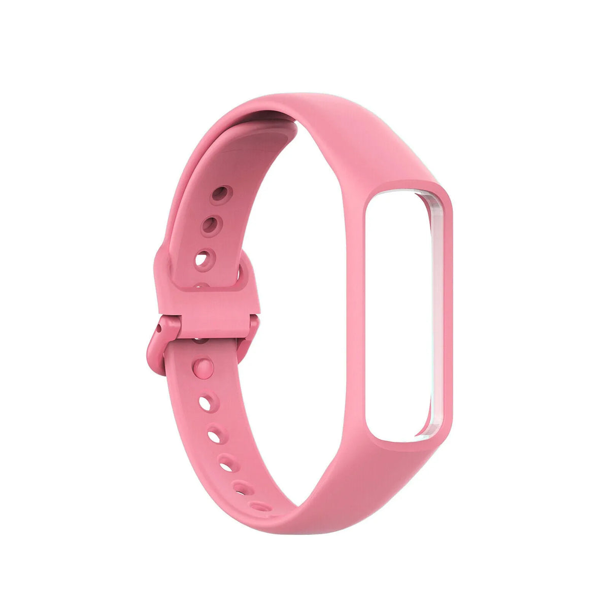 Silicone Strap, pink, without a watch, 3/4 front view