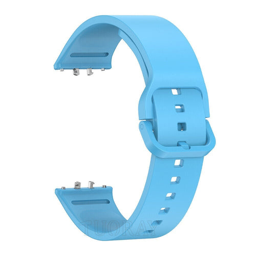 Silicone Strap, light blue, without a watch, 3/4 front view
