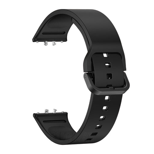 Silicone Strap, black, without a watch, 3/4 front view