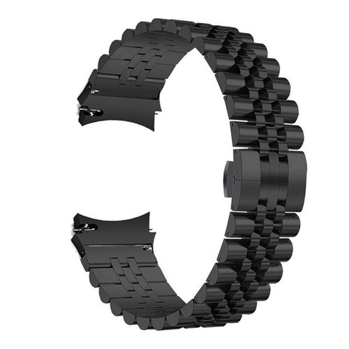 Jubilee Steel Strap, black, without a watch, 3/4 front view