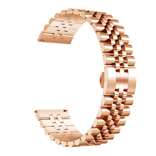Jubilee Steel Strap, rose gold, without a watch, 3/4 front view