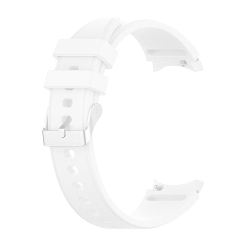 Silicone Strap 'Perfect Fit', white, without a watch, 3/4 front view
