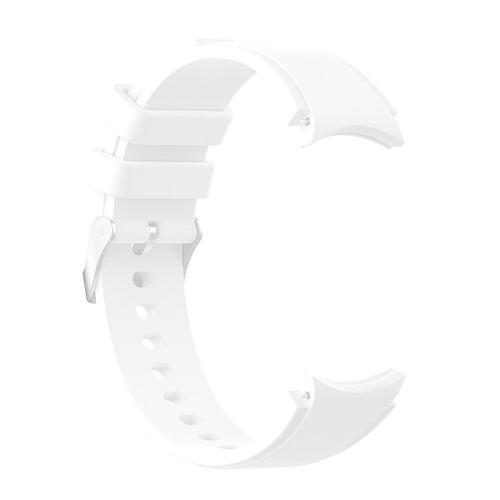Silicone Strap 'Perfect Fit', white, without a watch, 3/4 front view