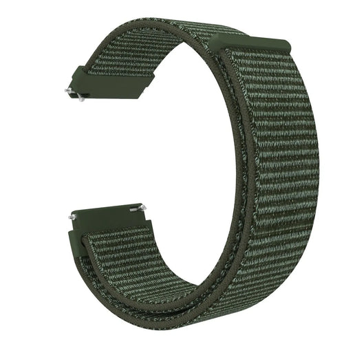 Coros Pace 2 Nylonarmband (Dunkel Grün)