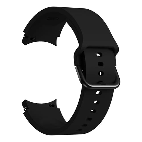Samsung Galaxy Watch 6 - 44mm Silikon Schnallenarmband (Schwarz)