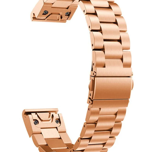 Steel Strap, rose gold, without a watch, 3/4 front view