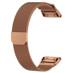 Garmin Instinct 3 - 50mm Milanese-Armband (Rose Gold)