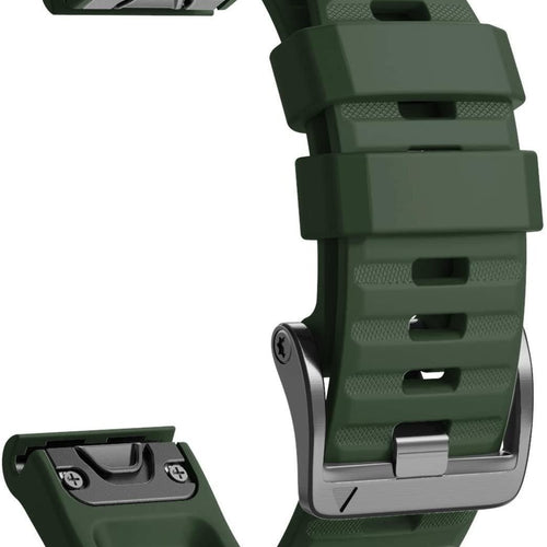 Garmin Tactix 8 - 51mm Silicone Strap (Dark Green)