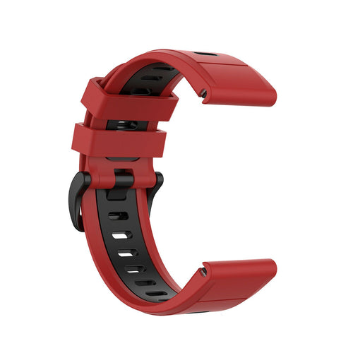 Garmin Descent Mk3(i) - 43mm Sportarmband mit Schnalle (Rot/Schwarz)