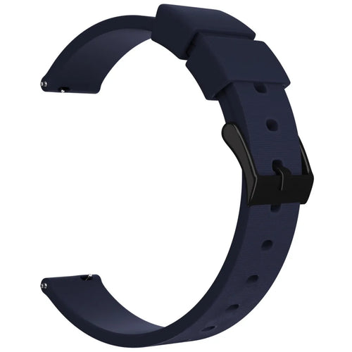 Luxury Silicone Strap, dark blue, without a watch, 3/4 front view