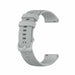 Uhrenarmband 18mm Silikon - Schnellverschluss (Grau)