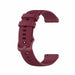 Uhrenarmband 18mm Silikon - Schnellverschluss (Weinrot)