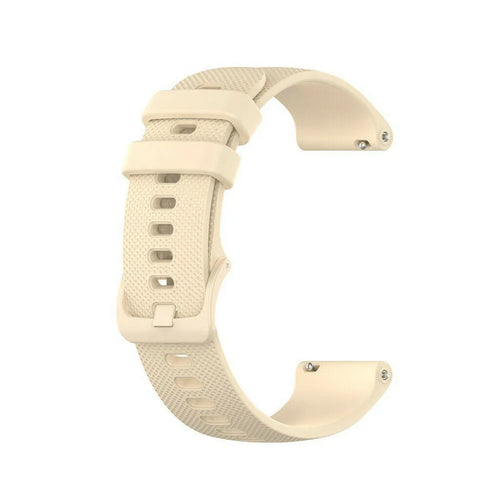 Silicone Sport Strap, beige, without a watch, 3/4 front view