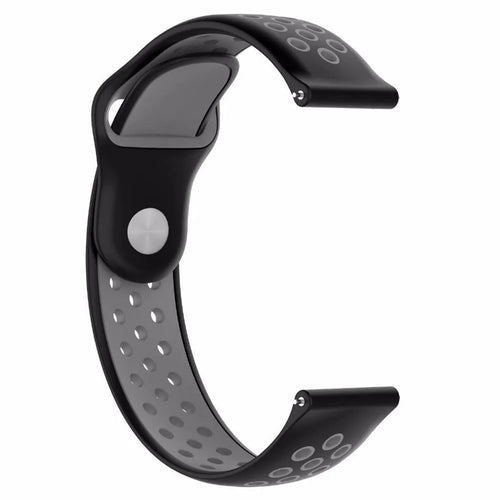 Fossil Gen 4 Venture (HR) Sport Strap (Black/Grey)