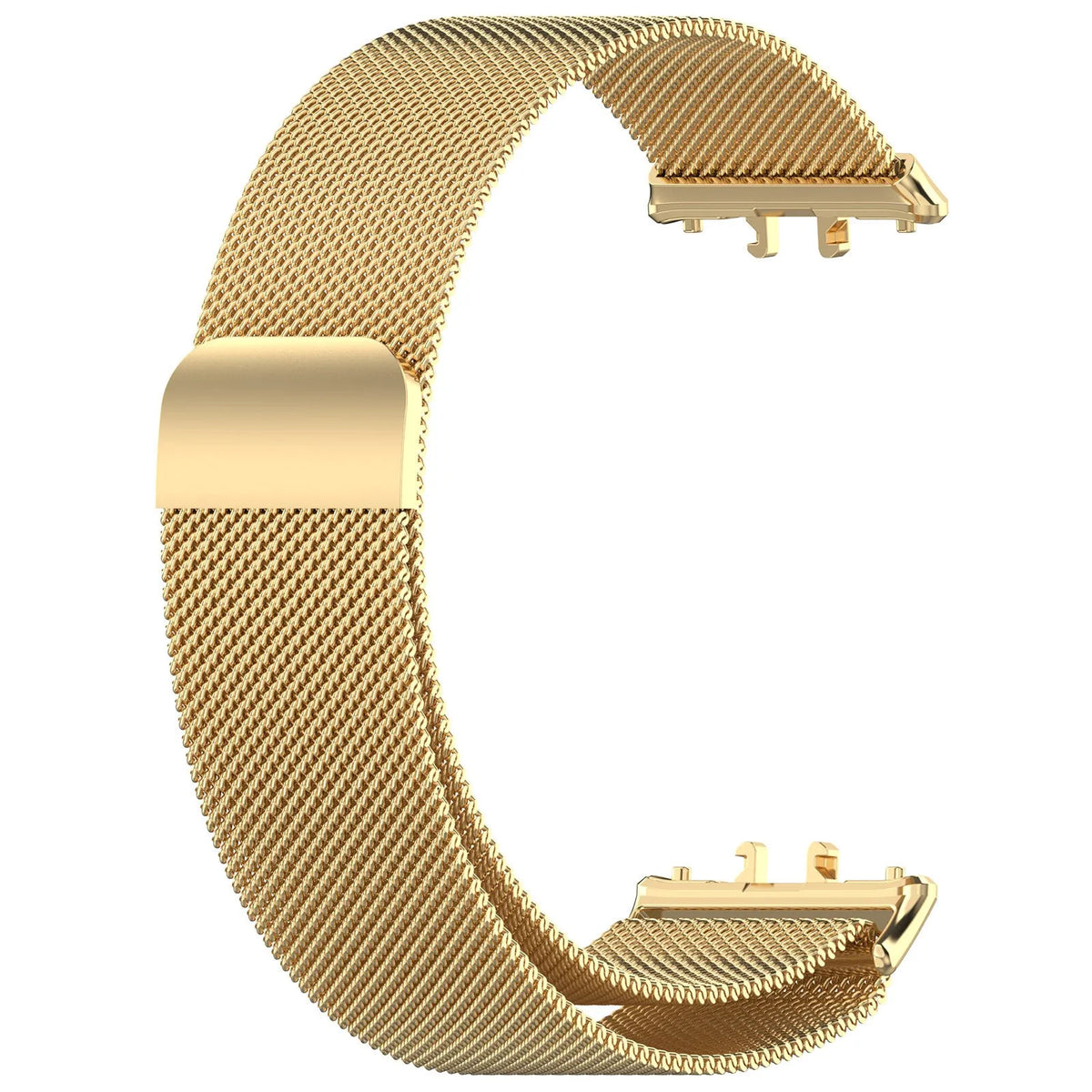 Milanese Strap, gold, without a watch, 3/4 front view