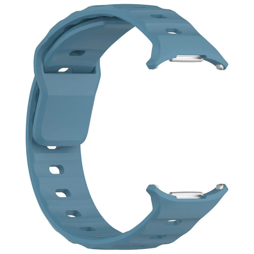 Outdoor Silicone Strap, grey-blue, without a watch, 3/4 front view