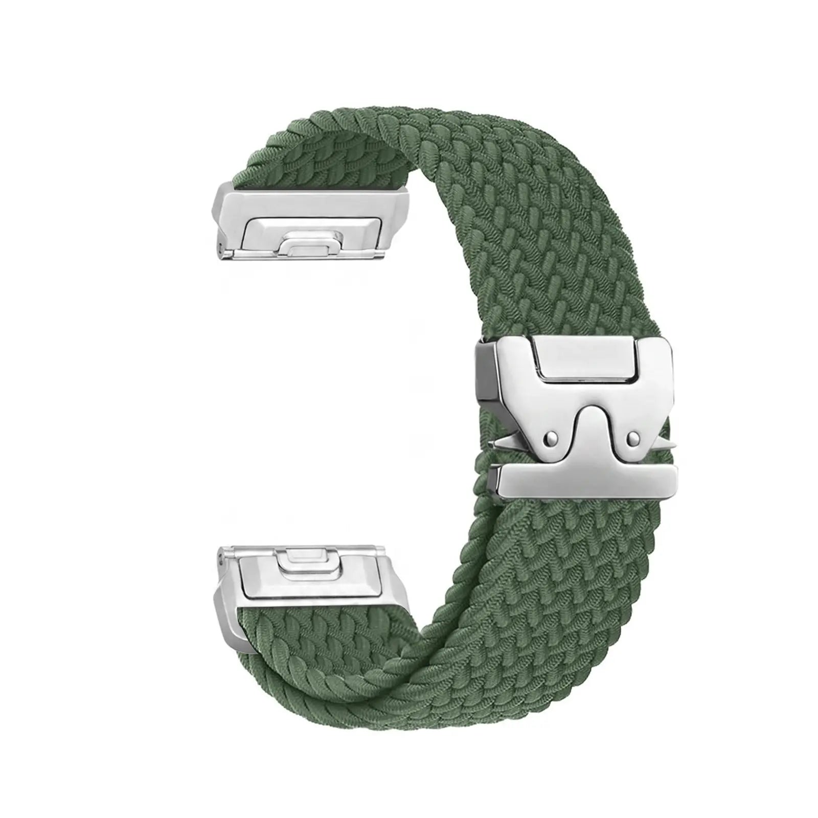 Garmin Approach S62 Braided Strap P-Buckle (Green with Silver)