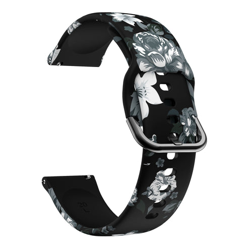 Print Silicone Strap, without a watch, 3/4 front view
