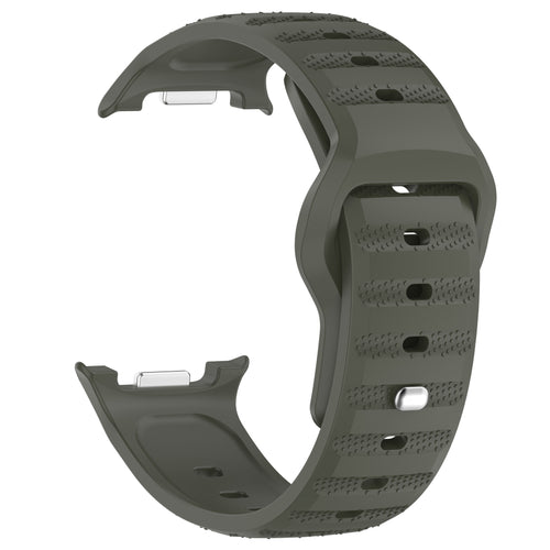 Samsung Galaxy Watch 8 - 40mm Outdoor Silikonarmband (Dunkel Grün)