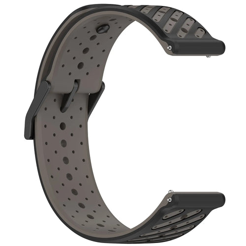 Suunto Nautic S Gestreiftes Silikonarmband (Grau)
