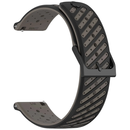 Gard Pro Health Smartwatch 3 - 48mm Gestreiftes Silikonarmband (Grau)