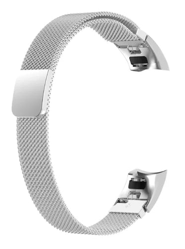 Milanese Strap, silver, without a watch, 3/4 front view