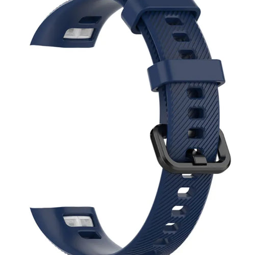 Silicone Strap, dark blue, without a watch, 3/4 front view