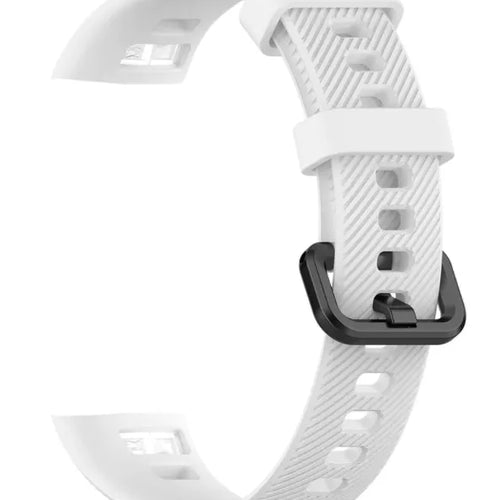 Silicone Strap, white, without a watch, 3/4 front view