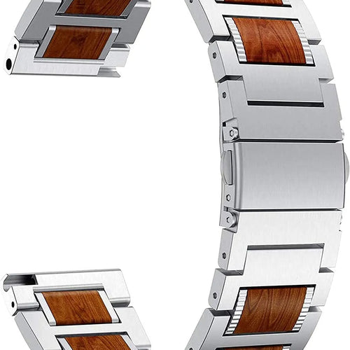 Gard Pro Health Smartwatch 3 - 48mm Holz-/ Stahlarmband (Silber)