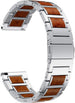 Gard Pro Health Smartwatch 3 - 48mm Holz-/ Stahlarmband (Silber)