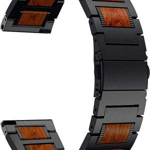 Coros Pace 3 Holz-/Stahlarmband (Schwarz)