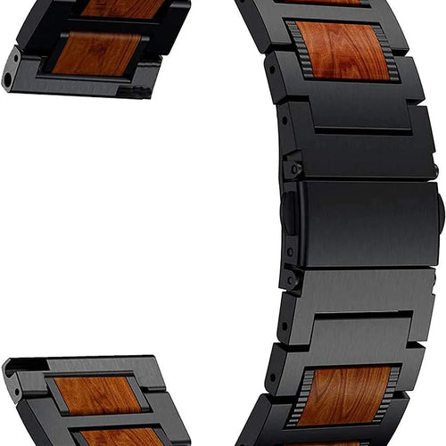 Polar Grit X2 Pro Holz-/Stahlarmband (Schwarz)