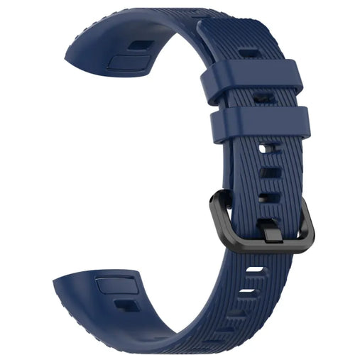 Silicone Strap, dark blue, without a watch, 3/4 front view