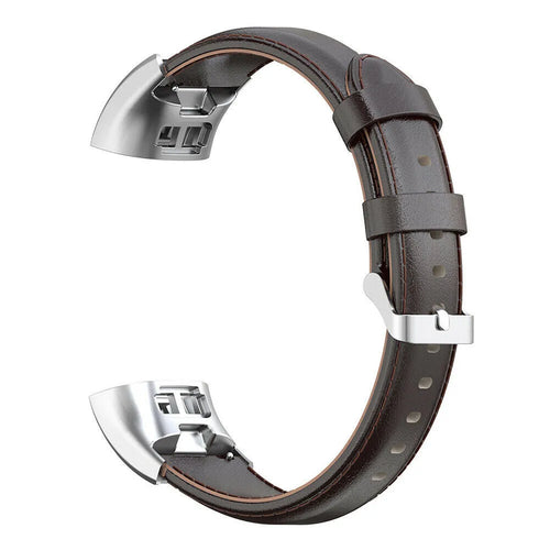 Leather Strap, dark brown, without a watch, 3/4 front view
