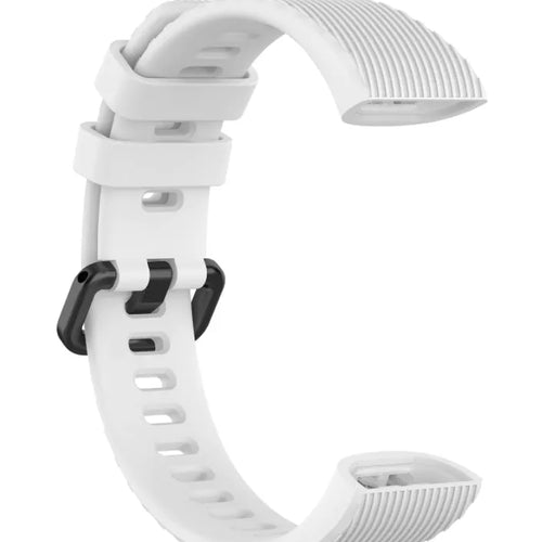 Silicone Strap, white, without a watch, 3/4 front view