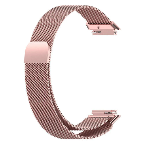 Milanese Strap, pink, without a watch, 3/4 front view