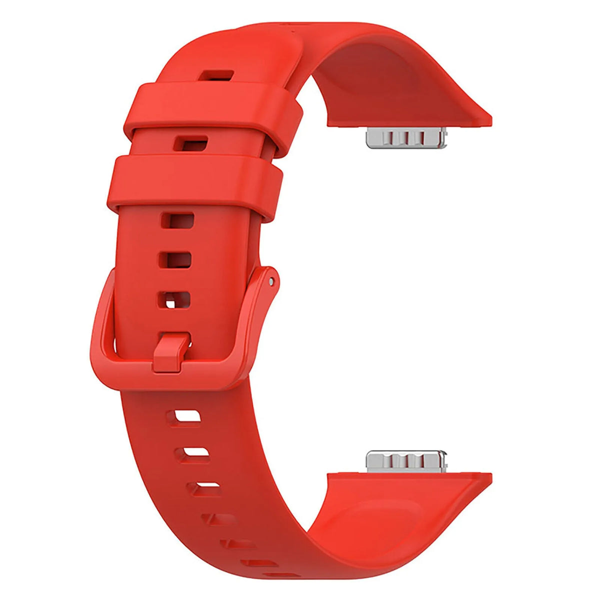 Silicone Strap, red, without a watch, 3/4 front view