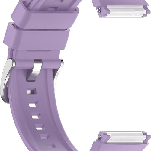 Silicone Strap, light purple, without a watch, 3/4 front view