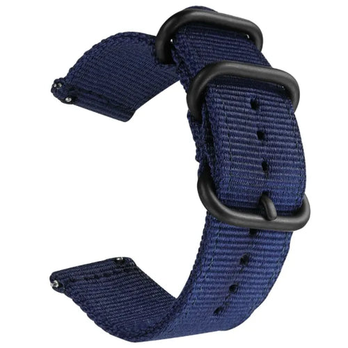 Nylon Buckle Strap, blue, without a watch, 3/4 front view