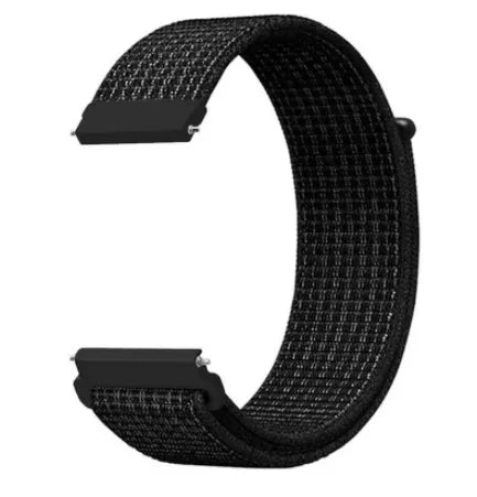 Nylon Strap, black, without a watch, 3/4 front view