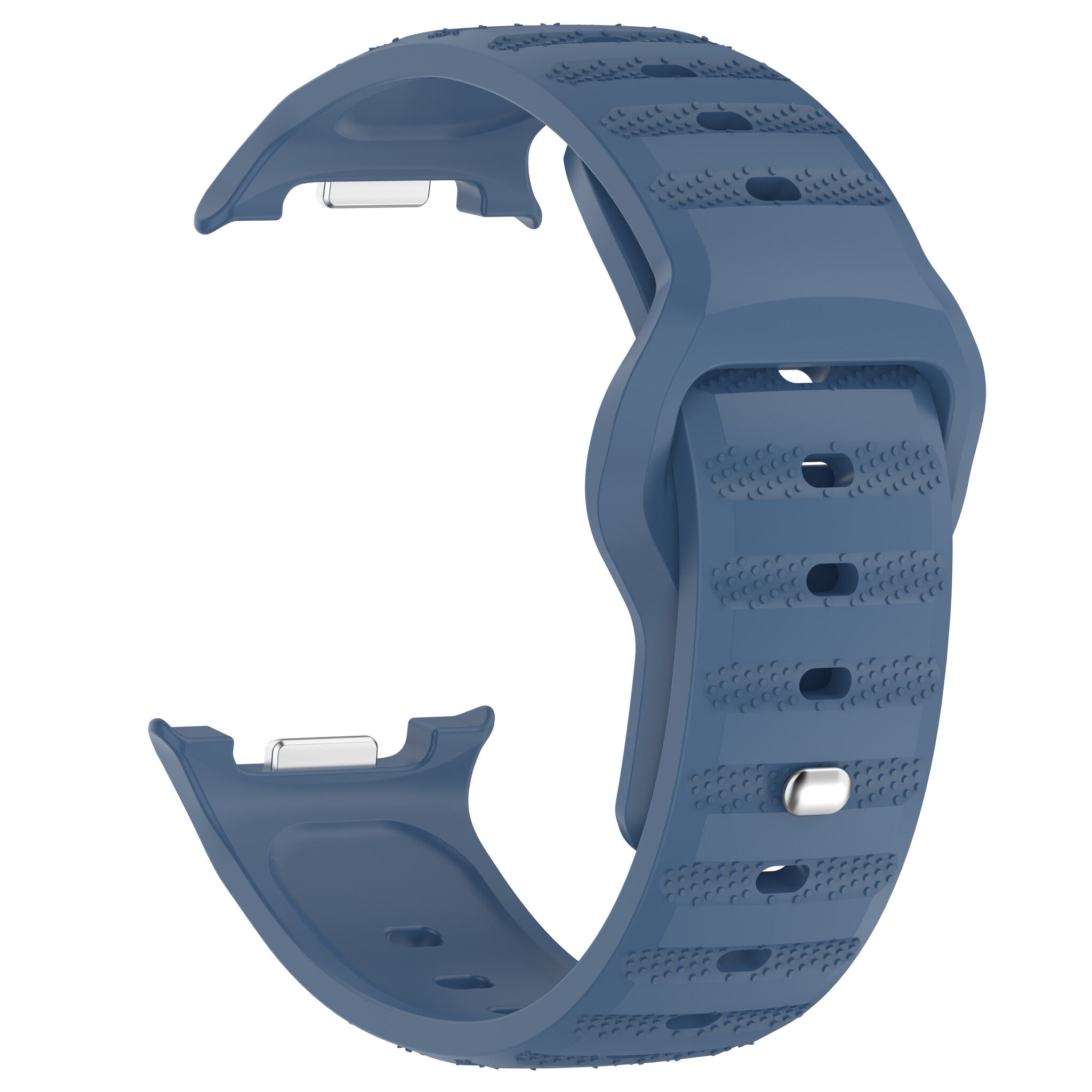 Samsung Galaxy Watch 8 - 44mm Outdoor Silikonarmband (GrauBlau)