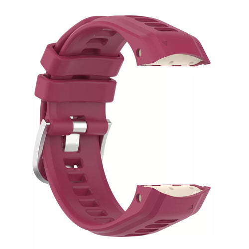 Silicone Strap, wine red, without a watch, 3/4 front view