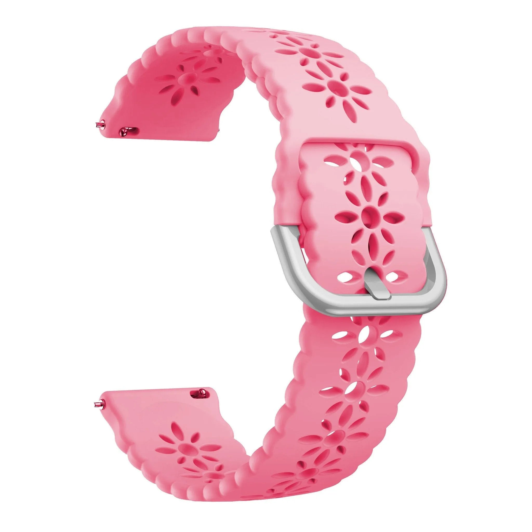 Coros Apex 42mm Patterned Silicone Strap (Bright Pink)