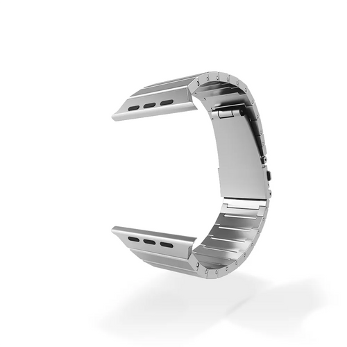 Metal Premium Titanium Strap, silver, without a watch, 3/4 front view