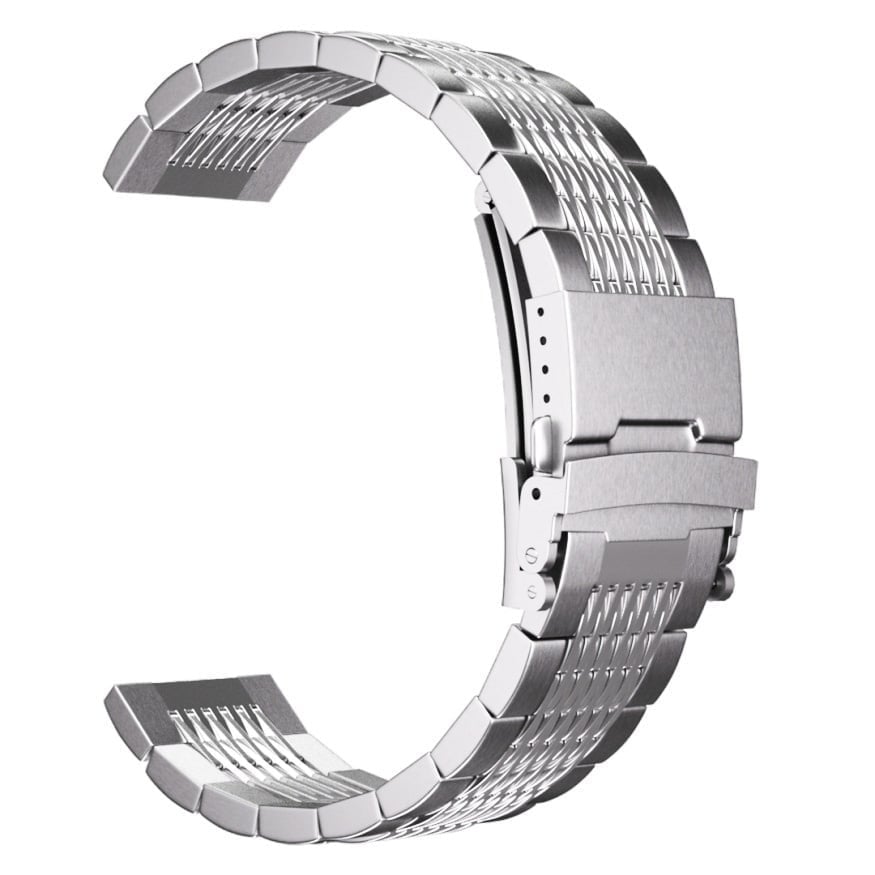 Huawei Watch GT 5 Pro - 46mm Premium Steel Link Strap (Silver)