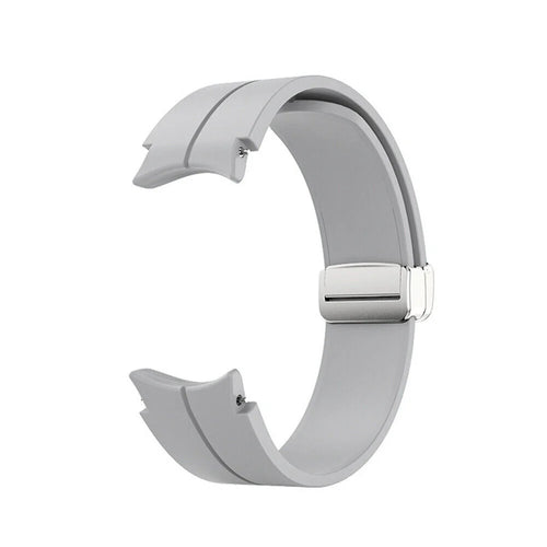 Samsung Galaxy Watch 6 - 44mm Silikonarmband D-Schnalle (Grau)