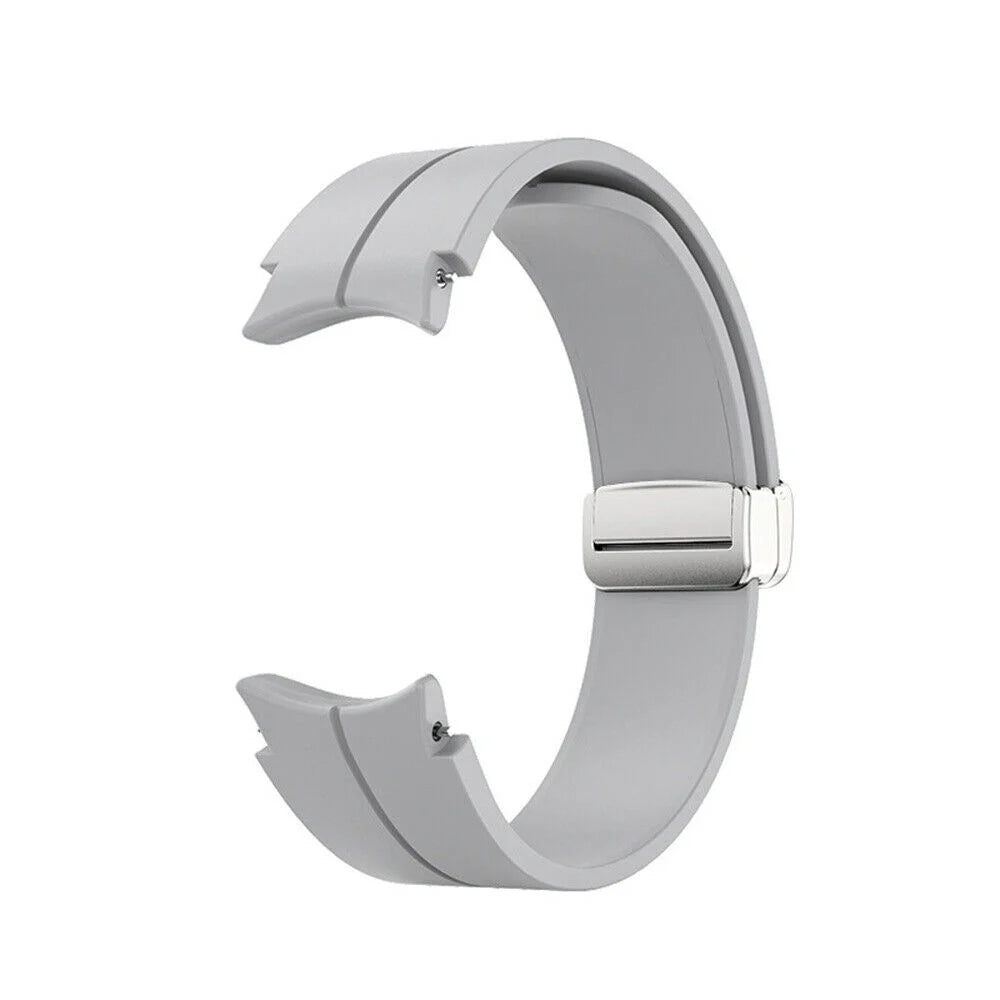 Samsung Galaxy Watch 6 - 44mm Silikonarmband D-Schnalle (Grau)